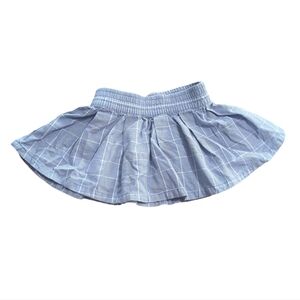 Old Navy Light Blue Plaid Skater Skirt Size 12-18 Months.